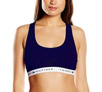 Tommy Hilfiger - Womens Bralette - Iconic Cotton Bra - Racer Back Bra - Tommy Hilfiger Women Underwear - Organic Cotton - Blue - M