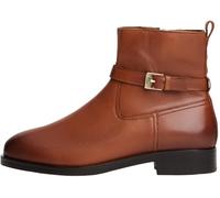 Tommy Hilfiger Women's Buckle Leather Riding Ankle Boots, Brown (Legacy Brown), 7