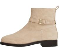 Tommy Hilfiger Women's Buckle Suede Riding Ankle Boots, Beige (Horseradish), 3.5