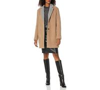 Tommy Hilfiger Women's Button Up Wool Peacoat Coats, Camel, XXS