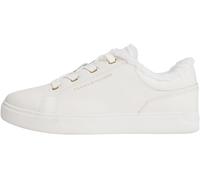 Tommy Hilfiger Women's Casual Cupsole Trainers with Teddy Lining, White (Ecru), 7