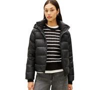 Tommy Hilfiger Women's Casual Down Jacket with Hood, Black (Black), XL