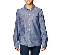 Tommy Hilfiger Women's Chambray Roll Tab Button Down Shirt, M