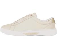 Tommy Hilfiger Women's Chic Elegant Court Trainers, Beige (Sugarcane), 7