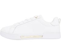 Tommy Hilfiger Women's Chique Leather Court Trainers, White (White), 7