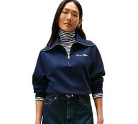 Tommy Hilfiger Women's Classic Script Fleece Half Zip Sweatshirt