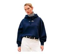 Tommy Hilfiger Women's Classic Script Fleece Hoodie, Blue (Dark Night Navy), XXS