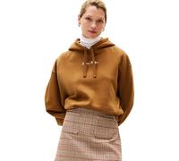 Tommy Hilfiger Women's Classic Script Fleece Hoodie, Brown (Highland Khaki), S