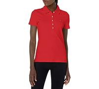 Tommy Hilfiger Women's Classic Short Sleeve Polo Shirt, Ultra Scarlet, XX-Large