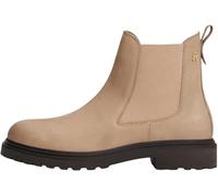 Tommy Hilfiger Women's Cleated Nubuck Leather Chelsea Boots, Beige (Coastal Taupe), 7