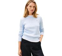 Tommy Hilfiger Women's Co Cable Mid Gg C-nk Ls SWT Ww0ww47644 Pullover Sweater (Pack of 1)