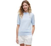 Tommy Hilfiger Women's Co Jersey Fine Gg C-nk Ss SWT Ww0ww49705 Pullover Sweater (Pack of 1)