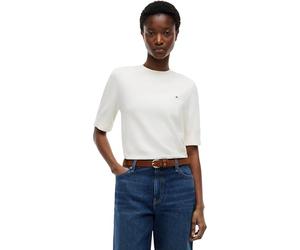 Tommy Hilfiger Women's Co Jersey Fine Gg C-nk Ss SWT Ww0ww49705 Pullover Sweater (Pack of 1)
