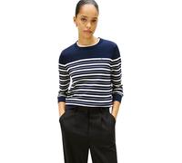 Tommy Hilfiger Women's CO Jersey FINE GG LS C-NK SWT WW0WW44984 Pullover Sweater, Blue (Dark Night Navy/Calico Multi STP), S