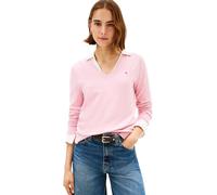 Tommy Hilfiger Women's CO Jersey FINE GG V-NK LS SWT WW0WW40098 Pullover Sweater, Pink (Bonita Pink), XL
