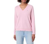 Tommy Hilfiger Women's CO Jersey FINE GG V-NK LS SWT WW0WW40098 Pullover Sweater, Pink (Bonita Pink), XXL