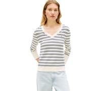 Tommy Hilfiger Women's Co Jersey Stitch V-Nk Sweater Ww0Ww40098, Beige, S