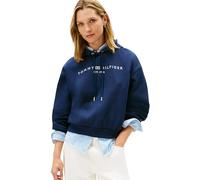 Tommy Hilfiger Women's CORP LOGO MDRN HOODIE WW0WW47832 Pullover Hoodie, BLUE (Dark Night Navy), L