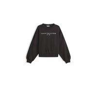 Tommy Hilfiger Women's Corp Logo Modern Sweatshirt Black | Size: Small Tommy Hilfiger Black S