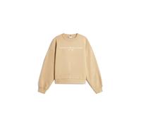 Tommy Hilfiger Women's Corp Logo Modern Sweatshirt Taupe | Size: Medium Tommy Hilfiger Taupe M