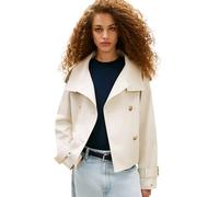 Tommy Hilfiger Women's Cotton Crop Trench WW0WW50768, BEIGE, S