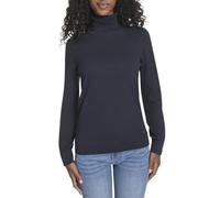 Tommy Hilfiger Women's Cotton Lightweight Turtleneck Sweater, Sky Captain, Small