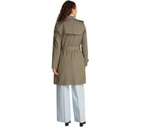 Tommy Hilfiger Women's Cotton Slim Fit Short Trench Coat, Brown (Tundra Brown), 16