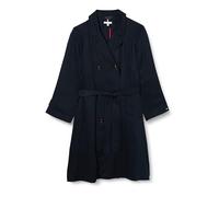 Tommy Hilfiger Women's CRV Tencel Blend Fluid Trench, Desert Sky, 46