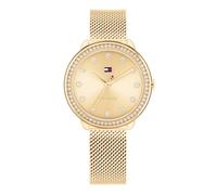Tommy Hilfiger Three Hand Quartz Movement Watch for Women with Gold Colored Stainless Steel Mesh Bracelet - 1782699
