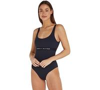 Tommy Hilfiger Women's Cut Out Swimsuit, Blue (Desert Sky), M