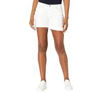 Tommy Hilfiger Women's Denim Jean Shorts with Cuffs for Summer and Spring, White, 16