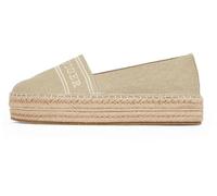 Tommy Hilfiger Women's Denim Platform Espadrilles, Beige (Horseradish), 6.5