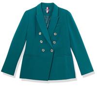 Tommy Hilfiger Women's Double Breasted Blazer Jacket Tyncel, Forest, 8