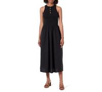 Tommy Hilfiger Gold Button Poplin Mix Dress Black size XL | Midi Dresses Outlet | Women | Black XL