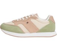 Tommy Hilfiger Women's Easy Suede Runner Trainers, Green (Earth Sage), 3.5