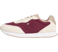 Tommy Hilfiger Women's Easy Suede Runner Trainers, Off-White (Muslin), 6.5