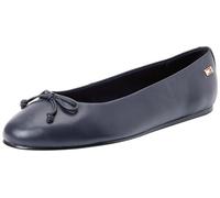 Tommy Hilfiger Women's Elegant Essential Chic Ballet Pumps, Blue (Space Blue), 3,5