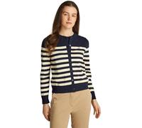 Tommy Hilfiger Women's Elegant Jersey Stitch Cardigan, Multicolor (Her STP Dark Night Navy/Country Iv), XXS
