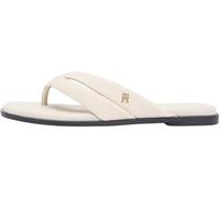 Tommy Hilfiger Women's Elevated Toe Post Lth Sandal FW0FW09216 Flat Sandals, BEIGE (Classic Beige), 7