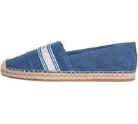 Tommy Hilfiger Women's Espadrilles Woven in Canvas, Blue (Denim), 8