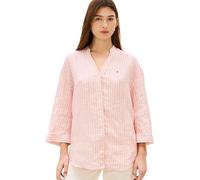 Tommy Hilfiger Women's Ess Linen Collarless Shirt Ww0ww48926 L/S Shirt (Pack of 1)