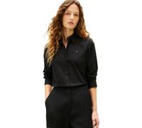 Tommy Hilfiger Women's Ess Poplin Regular Shirt Ww0Ww47169, Black, 38