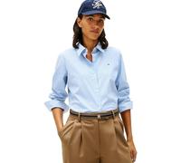 Tommy Hilfiger Women's Ess Poplin Regular Shirt Ww0Ww47169 L/S Shirt, Blue (Classic Ithaca STP Mesmerizing Blue), 52