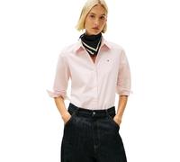 Tommy Hilfiger Women's ESS POPLIN Regular Shirt WW0WW47169 L/S Shirt, Pink (Classic Ithaca STP Bonita Pink), 38