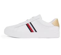 Tommy Hilfiger Women's Essential Low Top Court Trainers, White (White), 3.5