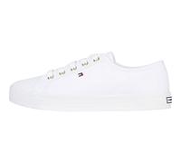 Tommy Hilfiger Women's Essential Nautical Vulcanised Trainers, White (White), 7.5