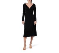 Tommy Hilfiger Women's F&F WRAP MIDI Dress LS Black XS