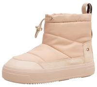 Tommy Hilfiger Women's Flag Nylon Mini Platform Snow Boots, Beige (Misty Blush), 7