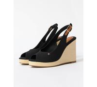 Tommy Hilfiger Womens Flag Slingback Wedge Espadrille - Black - Black - UK6.5 EU40 US8.5