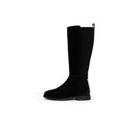 Tommy Hilfiger Women's Flag Suede Long Boot Black | Size: 37 Tommy Hilfiger Black 37